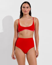 Club Top Micro - Sweet Chili Heat / Rescue + Hi Tide Bottom - Sweet Chili Heat (Size S)
