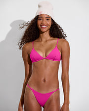 Cable Beanie - Holiday/Coconut + Sandy Top + Skinny Dip Bottom - Hot (Size S)