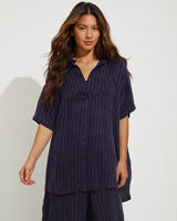 Day Trip Button Down - Sprint Stripe: Dark Sprint/Sprint