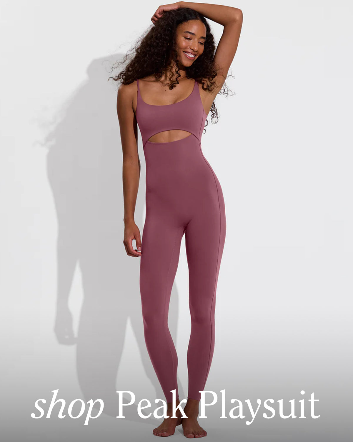 Peak Playsuit - Desert Plum