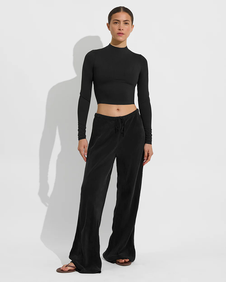 Rays Long Sleeve Top + Journey Pant in Jet