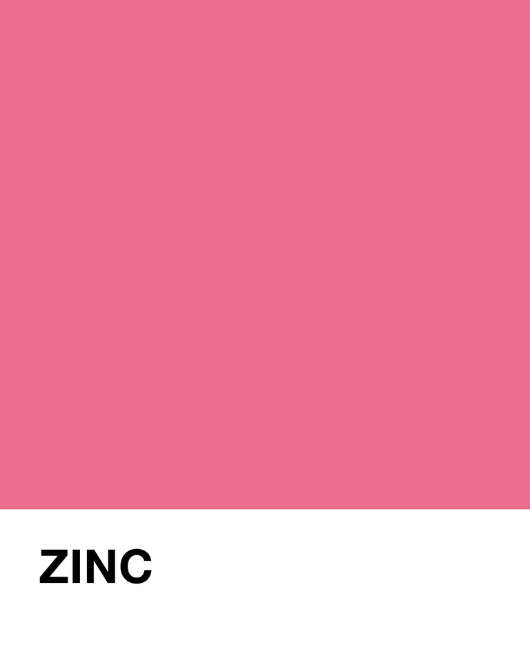 pantone labeled 'ZINC'.