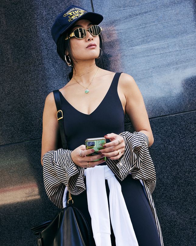 Plunge Playsuit in Jet 
