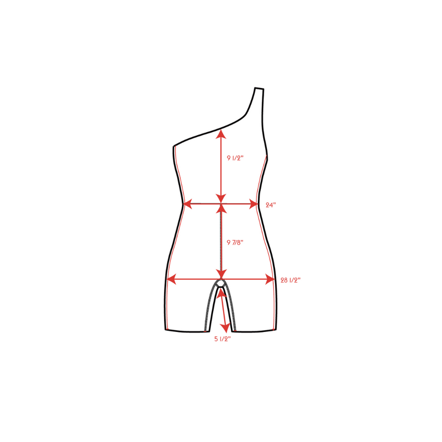 Shoreline Playsuit 5" Measurements