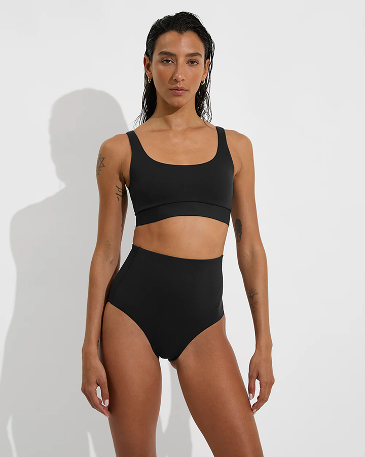 Double Scoop Top + Hi Tide Bottom in Jet
