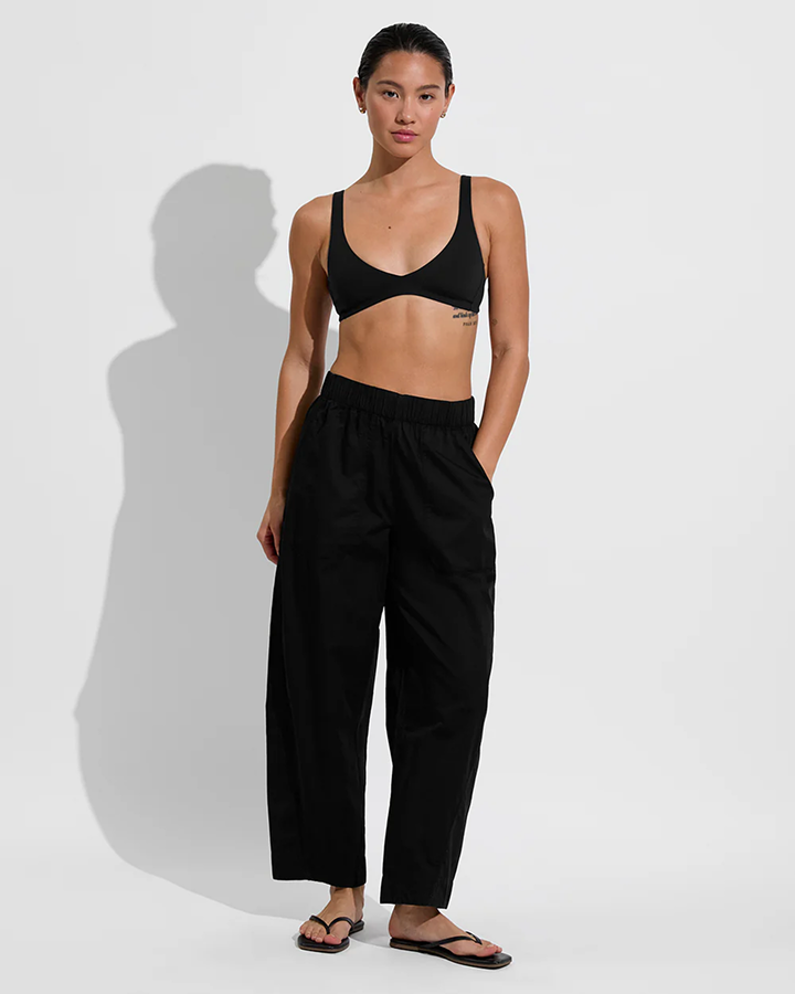 Plunge Top + Tour Pant in Jet