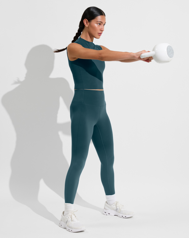 Rays Sleeveless Top + Super Moves Tight in Deep End