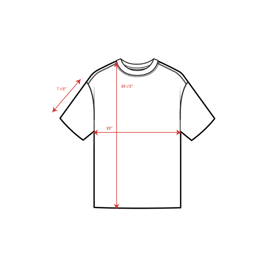 Squad Tee Measurements
