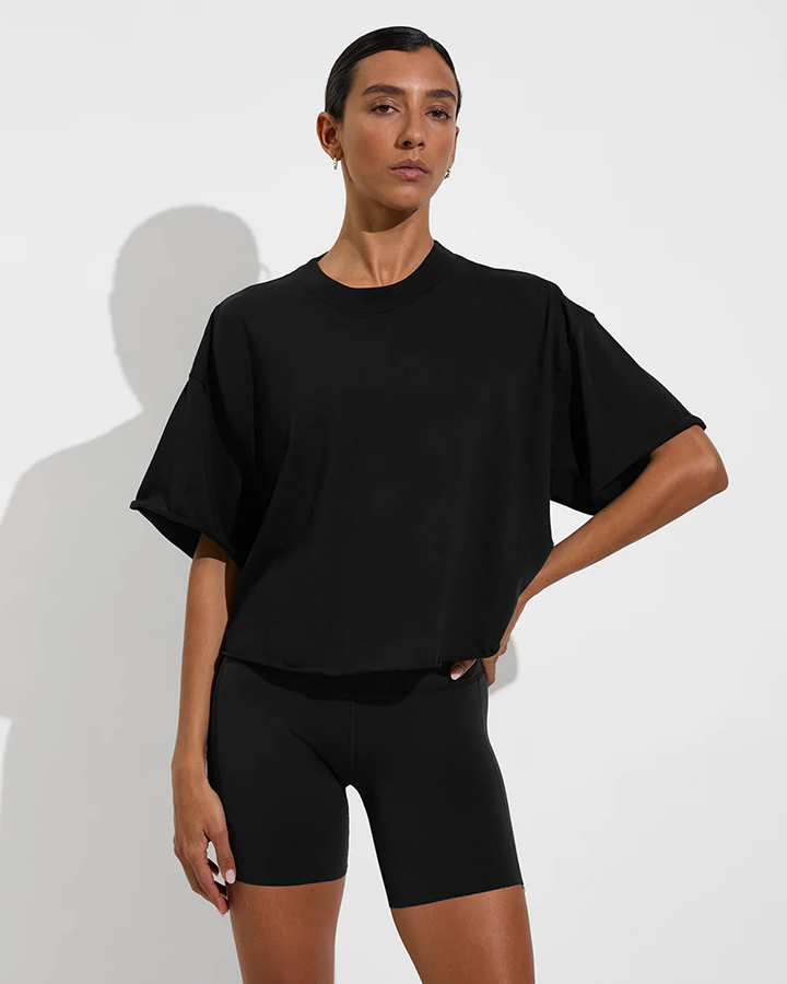 Swell Oversized Tee + Super Moves Short 5" in Jet