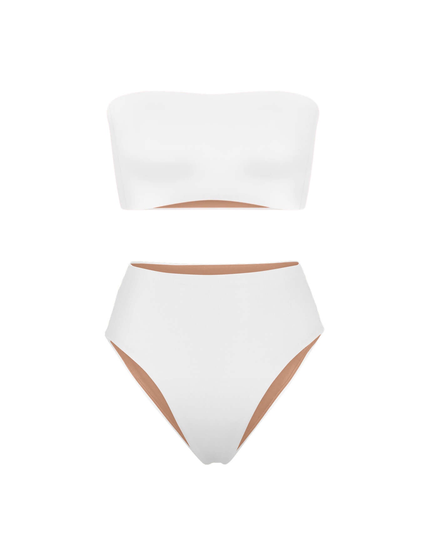 Tubular Top and Hi hi Bottom in Coconut