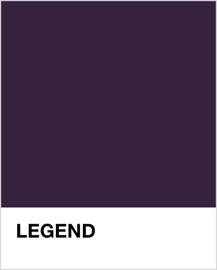 Solid dark purple colour swatch with 'LEGEND' label