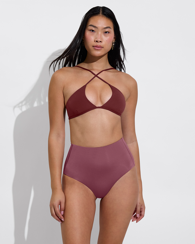 Reef Top - Jam + Hi Tide Bottom - Desert Plum (Size S)