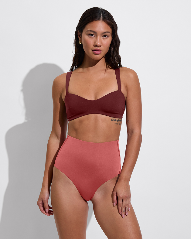 La Plage Top - Jam + Hi Tide Bottom - Camp (Size S)
