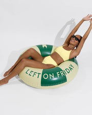 Pool Days Top D+ (32DD, Size S) + Hi Hi Bottom - Melt (Size S) + Pool Floatie - Tropics / Melt