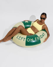 Pool Days Top D+ (32DD, Size S) + Hi Hi Bottom - Melt (Size S) + Pool Floatie - Tropics / Melt