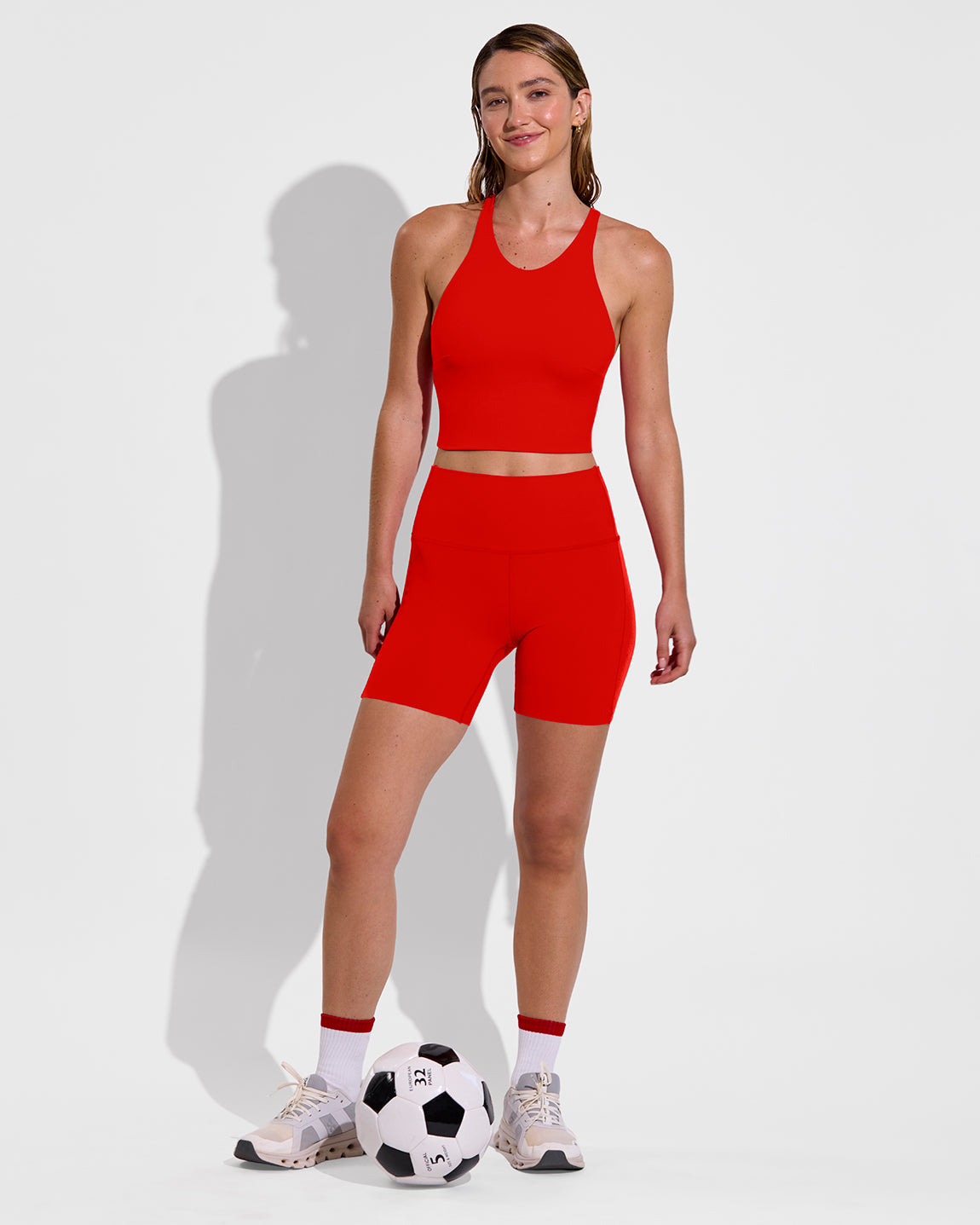 Super Flex Tank + Super Moves Short 5" - Sweet Chili Heat (Size S) + Tracky Sock - Swim Club