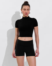Rays Short Sleeve Top + Ace Short - Jet (Size S)