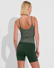 Barre Tank *Long - Agave + Super Moves Short 5" - Palm (Size S)