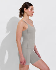 Barre Tank *Long + Super Moves Short 5” - Beach (Size S)