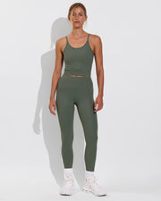 Barre Tank *Rib + Super Moves Tight *Rib - Agave (Size S)