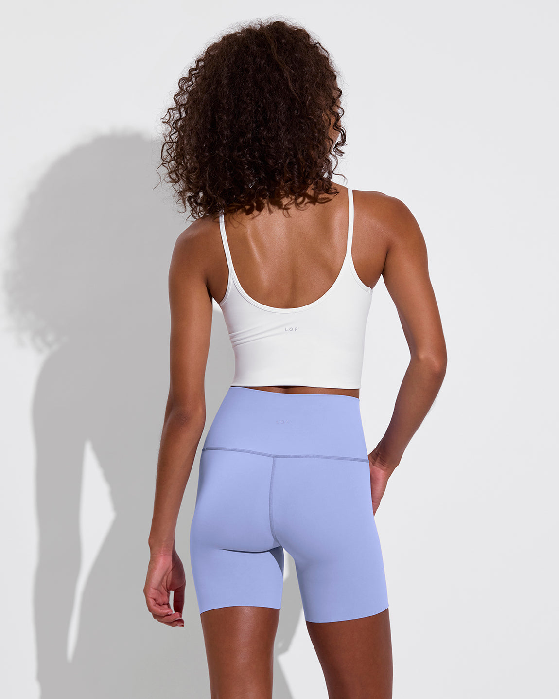 Barre Tank - Coconut + Super Moves Short 5" - Riptide (Size S)