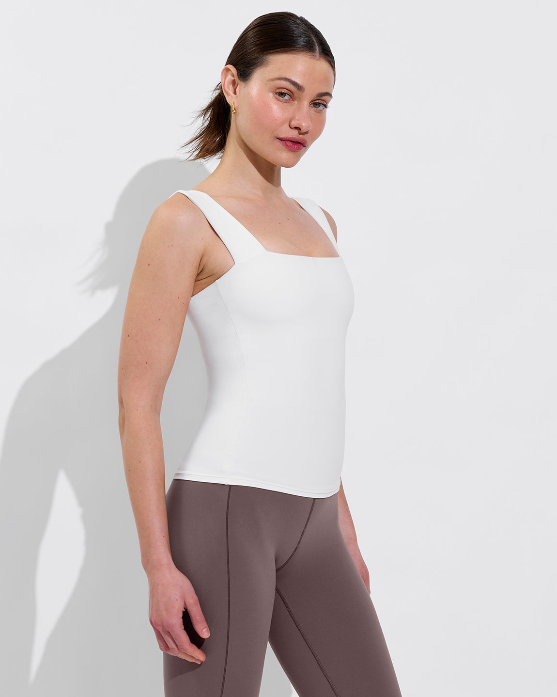 Frame Tank *Long - Coconut + Super Moves Tight - Stormy (Size S)