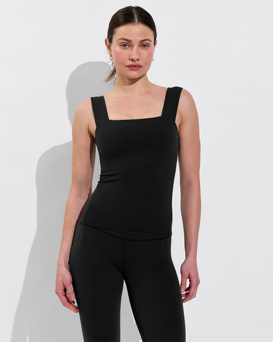 Frame Tank *Long + Pedal Pusher - Jet (Size S)