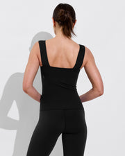Frame Tank *Long + Pedal Pusher - Jet (Size S)