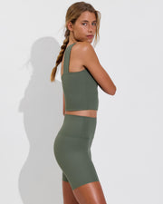 Frame Tank *Rib + Super Moves Short 7" *Rib - Agave (Size S)