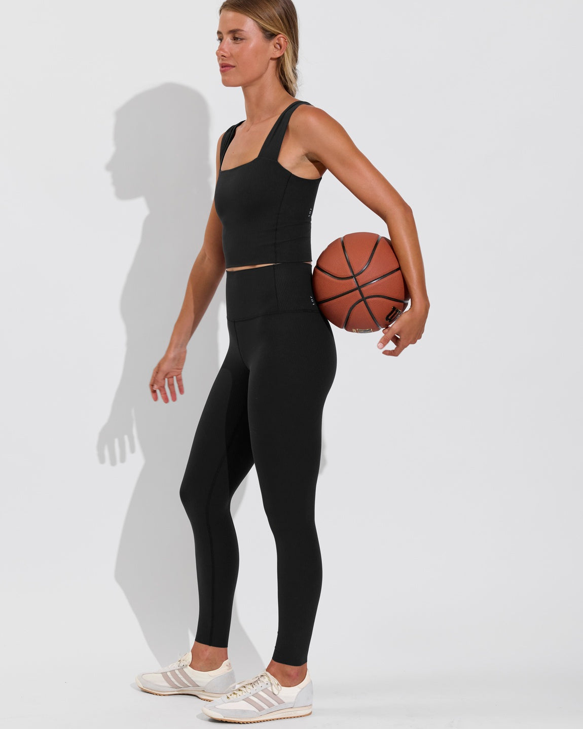 Frame Tank *Rib + Super Moves Tight *Rib - Jet (Size S)