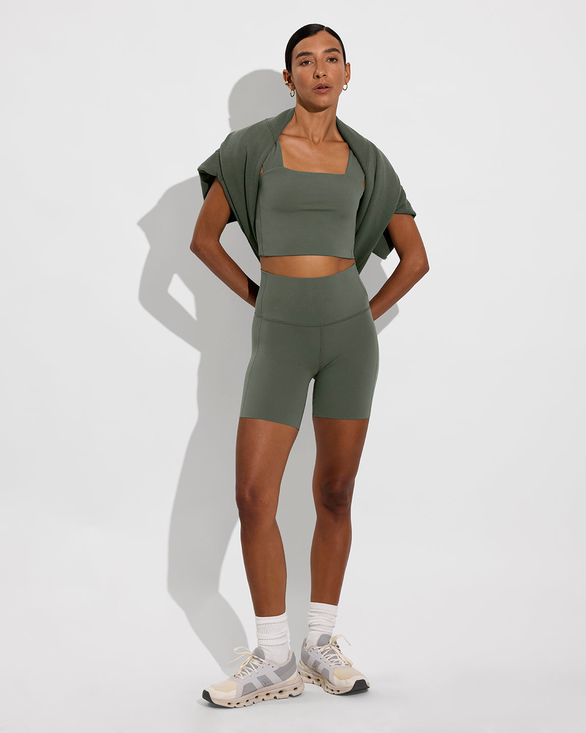 Frame Top + Super Moves Short 5" - Agave (Size S) [Photo 4]