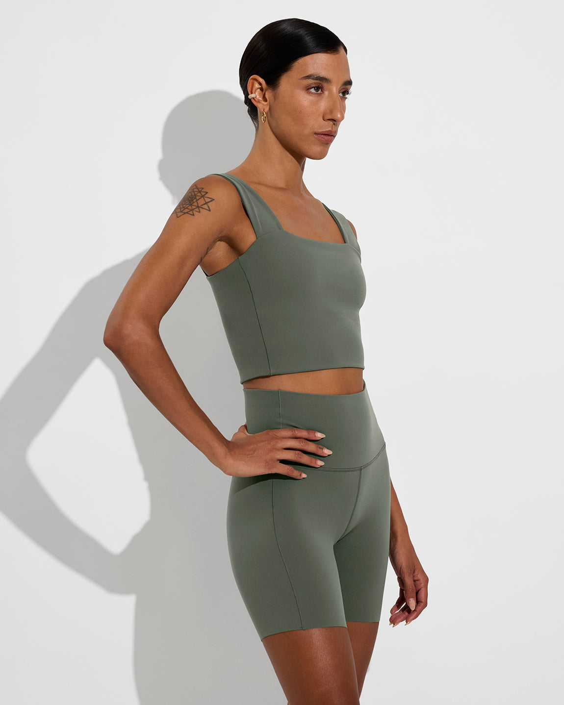 Frame Top + Super Moves Short 5" - Agave (Size S) [Photo 3]
