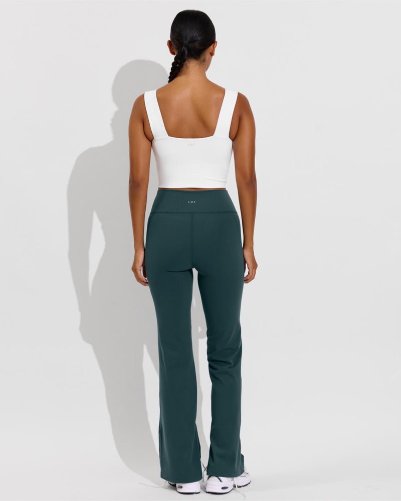 Frame Tank - Coconut + Kick It Pant - Abyss (Size S)