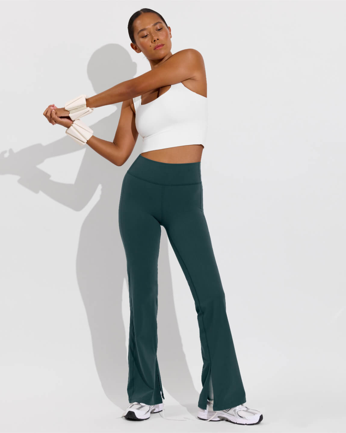 Frame Tank - Coconut + Kick It Pant - Abyss (Size S)