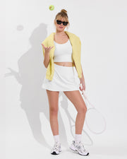 Barre Tank + Match Skirt - Coconut (Size S)