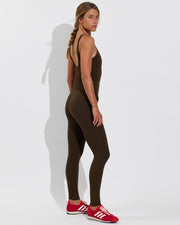 Plunge Playsuit 27" *Rib - Cold Brew (Size S)