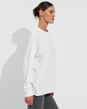 Swell Oversized Long Sleeve Tee - Coconut (Size S/M) + Plunge Playsuit 27" - Eclipse (Size S) 