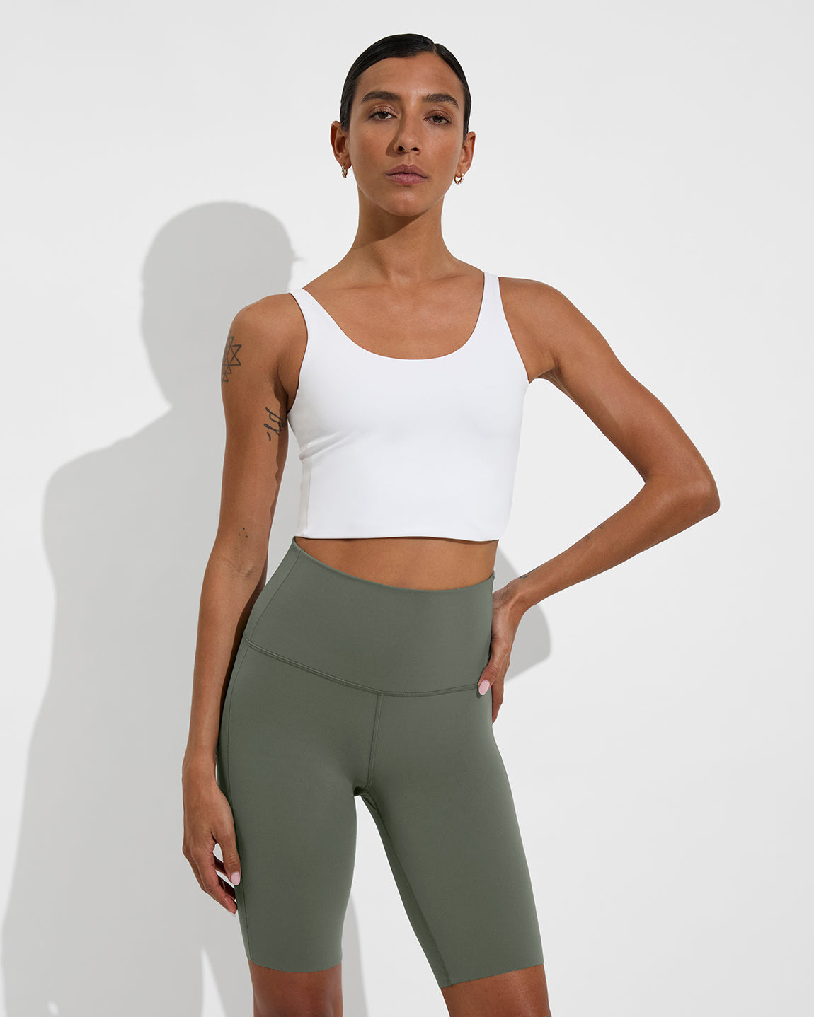 Reset Tank - Coconut + Super Moves Short 9" - Agave (Size S)
