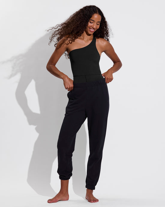 Shoreline Playsuit + Field Day Sweatpant - Jet (Size S)