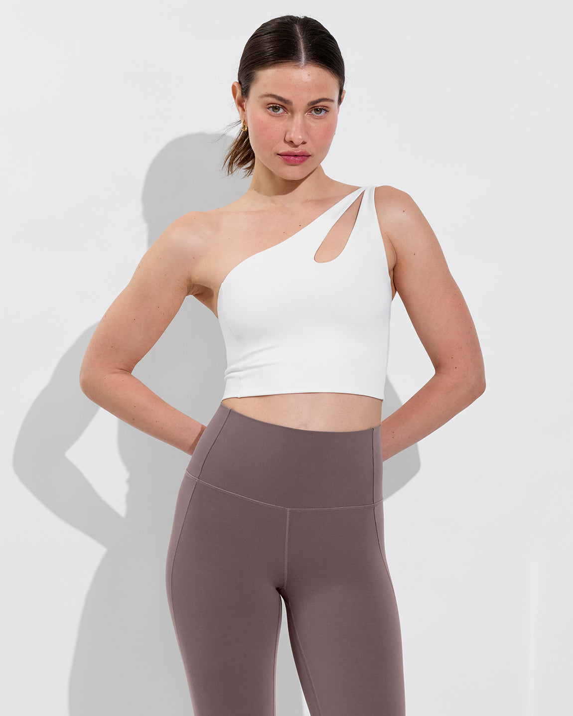 Sportif Tank - Coconut + Pedal Pusher - Stormy (Size S)