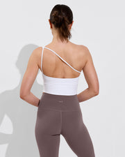 Sportif Tank - Coconut + Pedal Pusher - Stormy (Size S)
