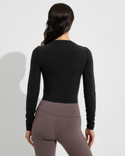 Super Moves LS Tee - Jet + Super Moves Tight - Stormy (Size S)