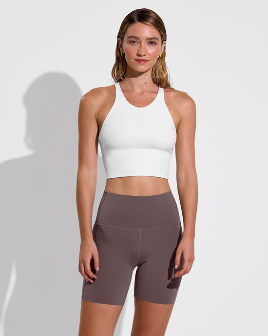 Super Flex Tank - Coconut + Super Moves Short 5" - Stormy (Size S)