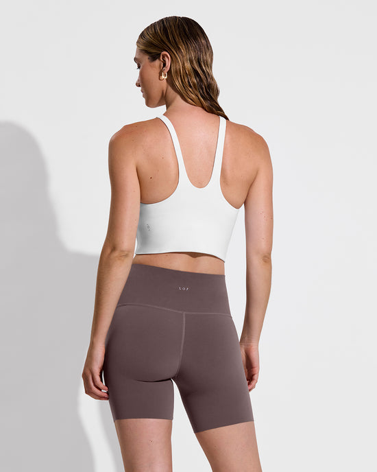 Super Flex Tank - Coconut + Super Moves Short 5" - Stormy (Size S)