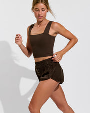 Frame Tank *Rib + Day Trip Short -Cold Brew (Size S)
