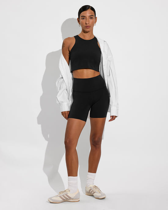 Tone Tank + Super Moves Short 5" - Jet (Size S)