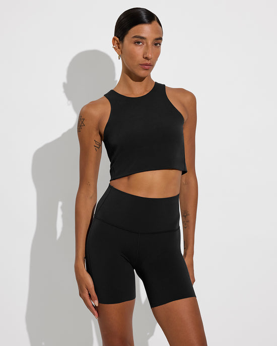 Tone Tank + Super Moves Short 5" - Jet (Size S)