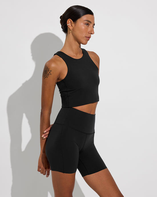 Tone Tank + Super Moves Short 5" - Jet (Size S)