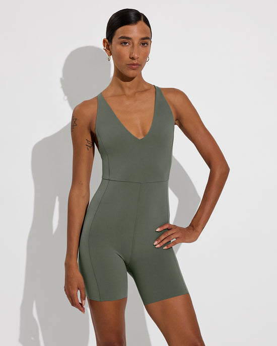 Weekender Playsuit 5" - Agave (Size S)