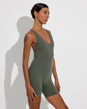 Weekender Playsuit 5" - Agave (Size S)